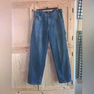 Red Head fleece lined blue denim carpenter jeans size 35 x 32